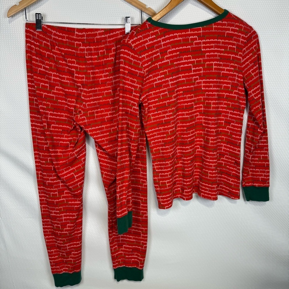 LEGO TARGET Red Stacked Brick Pattern Pajama Set Adult Size Medium - Picture 2 of 11